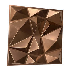 3D Geometric Luxury Acoustic Panels 11.8"x11.8"x1.5" (Bronze)