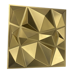 3D Geometric Luxury Acoustic Panels 11.8"x11.8"x1.5" (Gold)