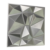 3D Geometric Luxury Acoustic Panels 11.8"x11.8"x1.5" (Silver)