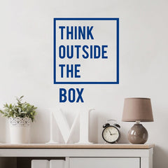 Think Outside the BOX Sticker Decal (Multiple Colors & Sizes)