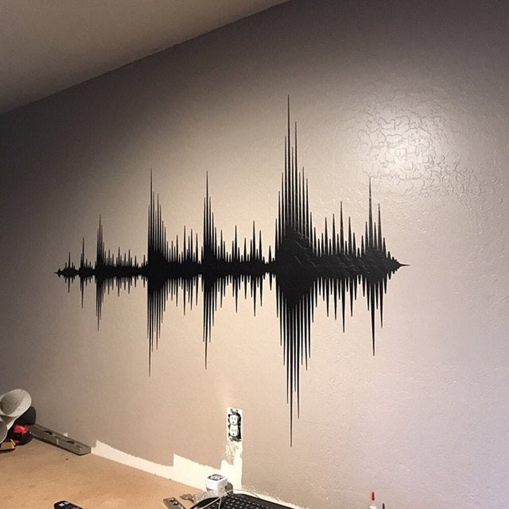 Audio Sound Wave Wall Decal Sticker (Multiple Colors & Sizes)