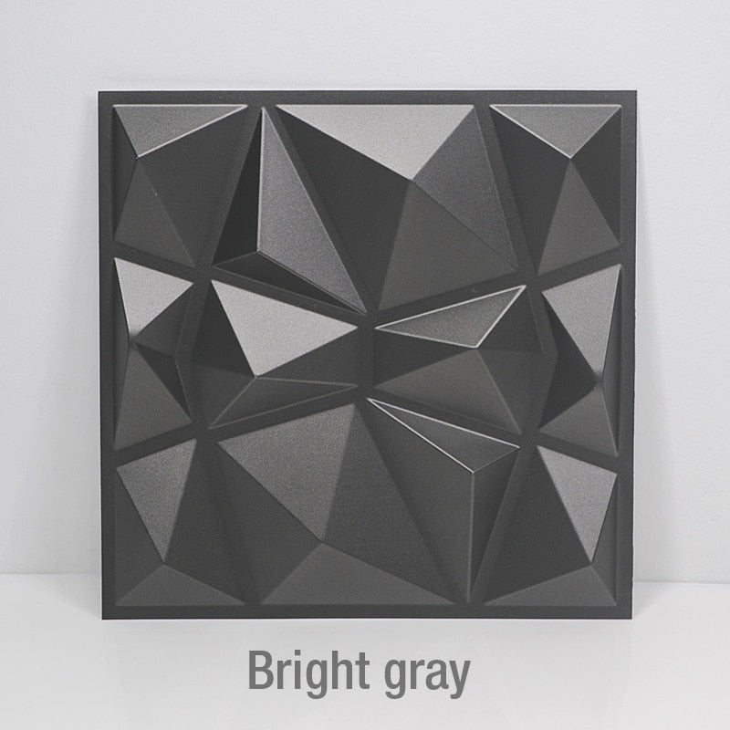 3D Geometric Luxury Acoustic Panels 11.8"x11.8"x1.5" (Multiple Colors)