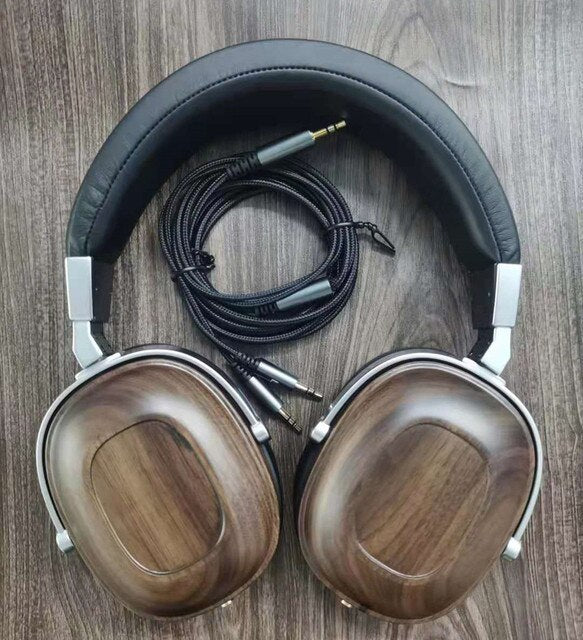 Luxury B8 Walnut Wood Wearing HIFI Fever Headphones (50mm)