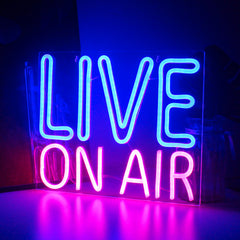 LIVE ON AIR Neon LED Sign