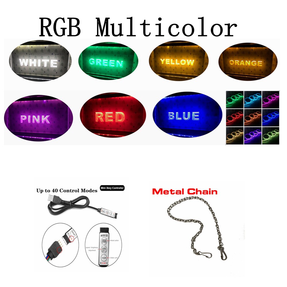 Recording Studio Color Changing LED 3D Illusion Sign