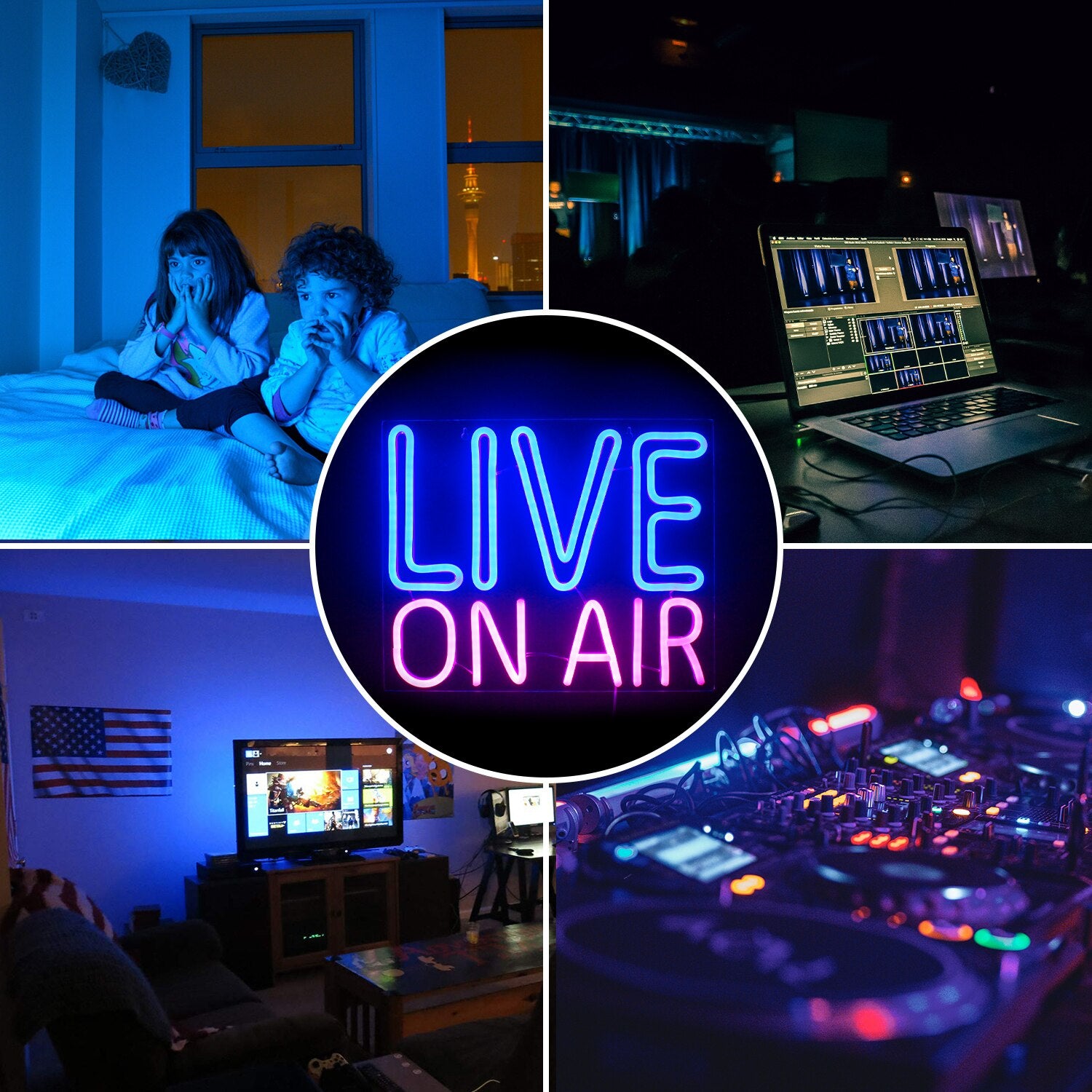 LIVE ON AIR Neon LED Sign