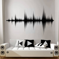Audio Sound Wave Wall Decal Sticker (Multiple Colors & Sizes)