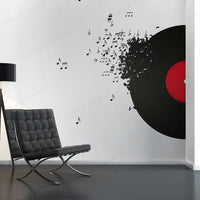 Musical Mind Blowing Record Sticker Decal (Multiple Colors & Sizes)