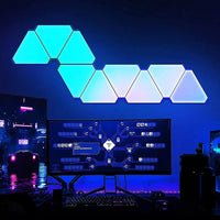 LED Triangular Quantum RGB Wall Lights